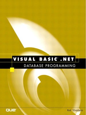 cover image of Visual Basic.NET Database Programming
